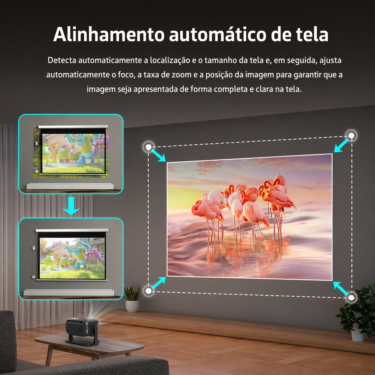 Projetor Bettdow AC1060 4K — Android 13 e WiFi 6