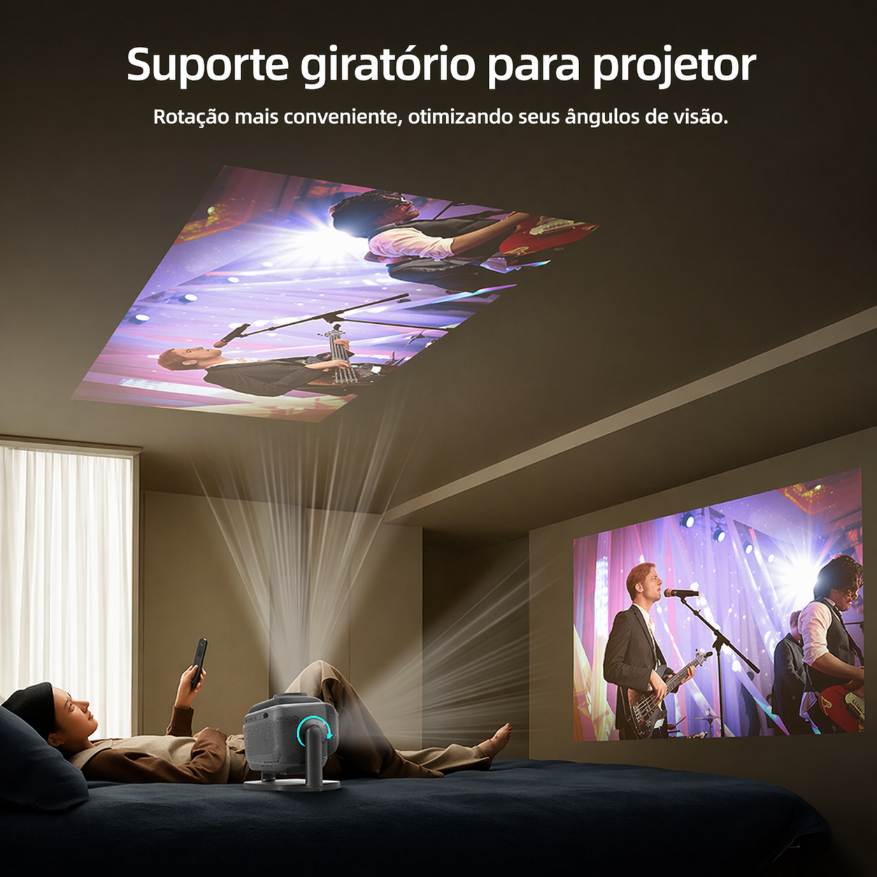 Projetor Bettdow AC1060 4K — detalhes do produto